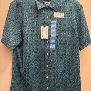 Nautica Blue Casual Button Down Shirt